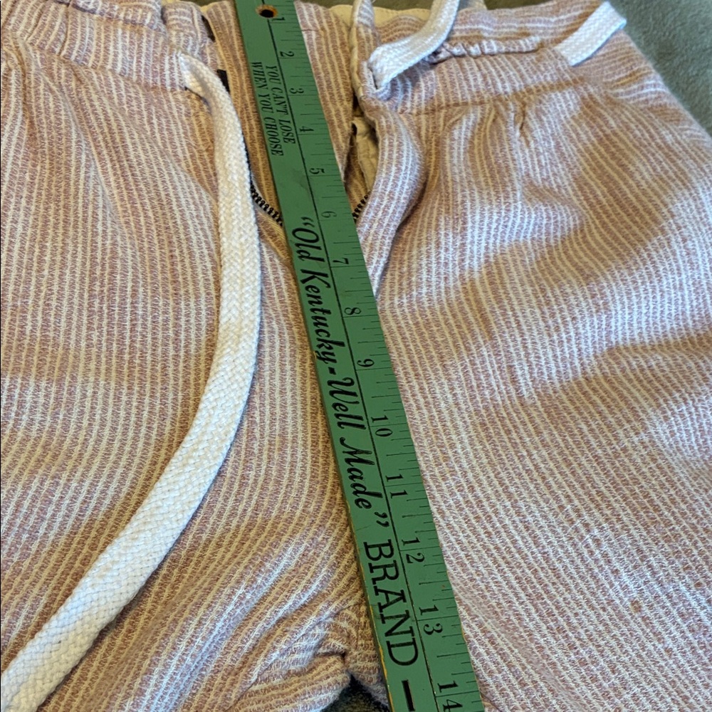 Free People Pink Ribbed Drawstring Cropped Pants - Picture 13 of 16